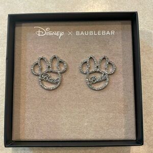 Disney Baublebar Bride Rhinestone Earrings New in Box